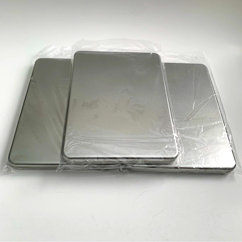 NEW Metal Hinged Organizing Tin Storage Boxes with Notepad